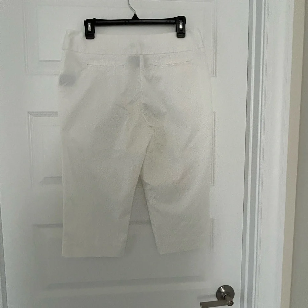 Worthington Cropped Pants White Size 8